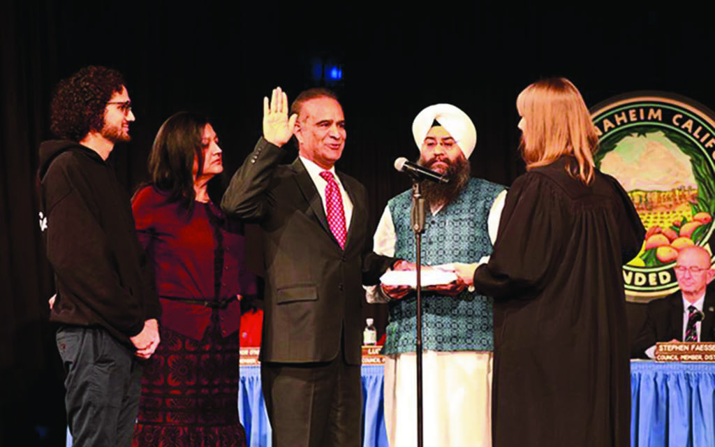 Harry Sidhu Inaugurated As First Indian American Mayor Of Anaheim
